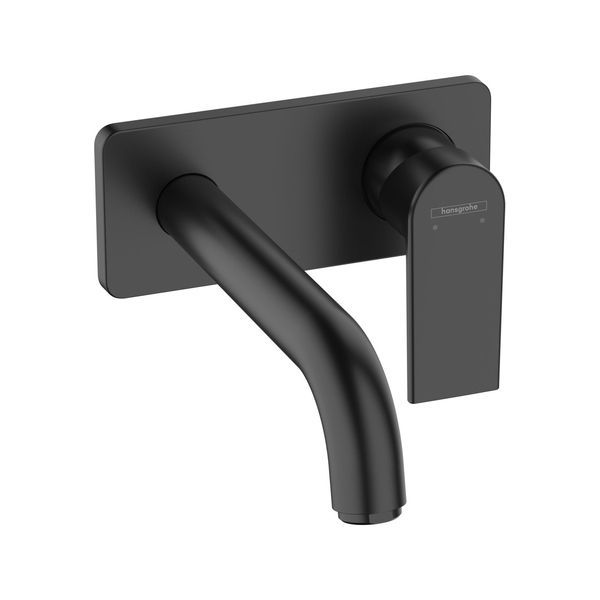 Змішувач для раковини настінний Hansgrohe Vernis Shape (колір - чорний матовий), вилив 205 мм 71578670 71578670 &mdash; фото в Esantehnika