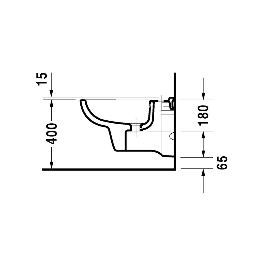 Біде підвісне Duravit D-Code 22571500002 22571500002 &mdash; фото в Esantehnika