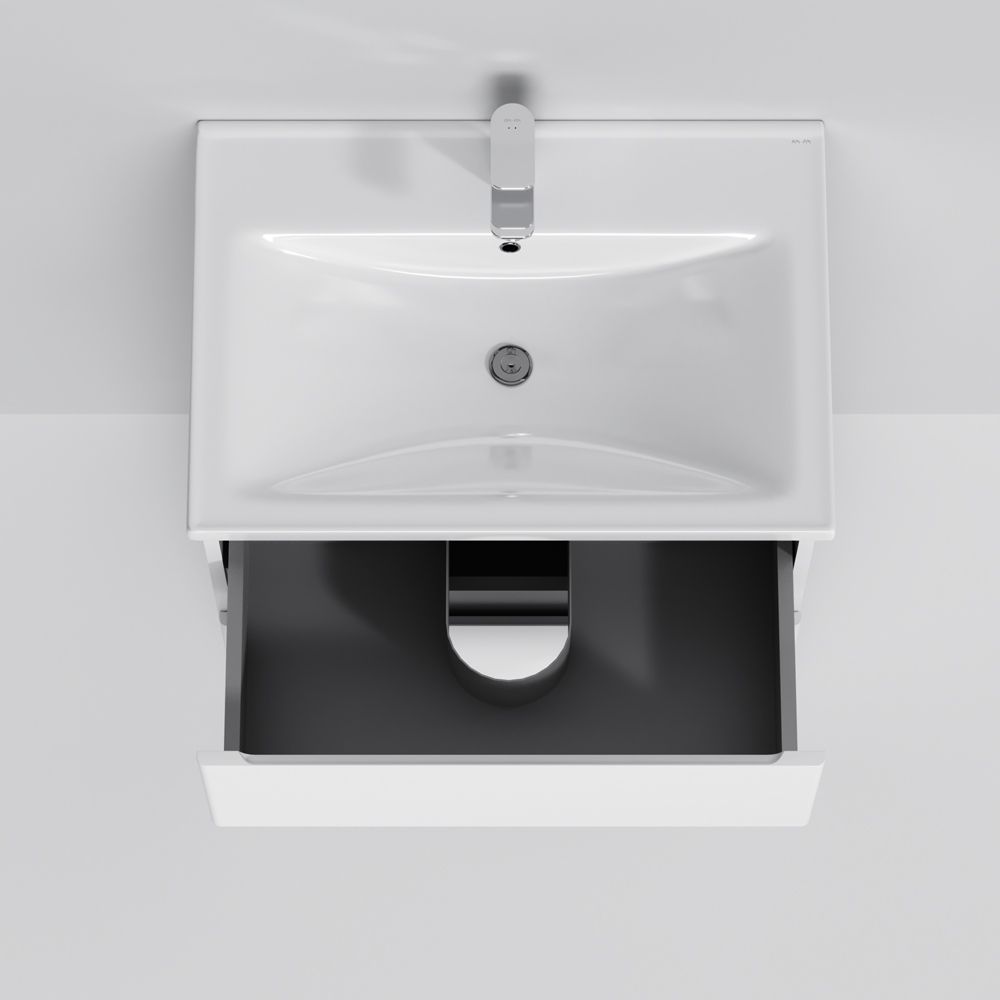Комплект мебели тумба с умывальником AM.PM X-Joy 65 х 45 х h85 см, белый глянец M85-FSX0652-WC0652WG38 M85-FSX0652-WC0652WG38 &mdash; фото в Esantehnika