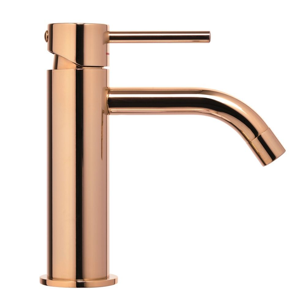 Змішувач для раковини Paffoni Light (колір - Oro rose / Рожеве золото), без донного клапана LIG071ROSE LIG071ROSE &mdash; фото в Esantehnika