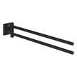 Подвійний тримач для рушників Grohe QuickFix Start Cube Black 409762430