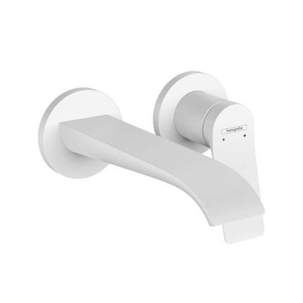 Змішувач для раковини настінний Hansgrohe Vivenis (колір - білий матовий), вилив 195 мм 75050700 75050700 &mdash; фото в Esantehnika