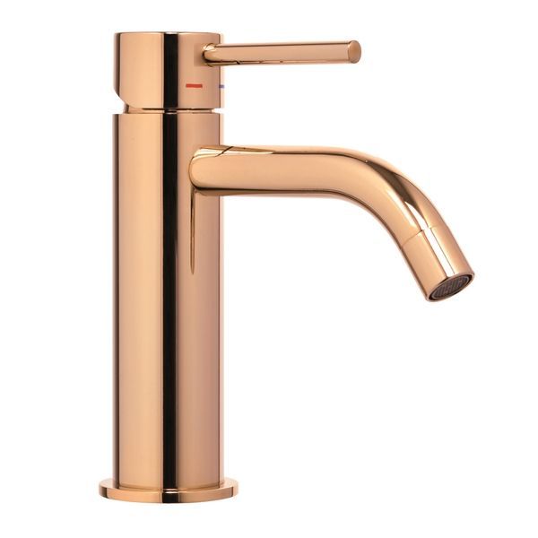Змішувач для раковини Paffoni Light (колір - Oro rose / Рожеве золото), без донного клапана LIG071ROSE LIG071ROSE &mdash; фото в Esantehnika