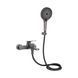 Змішувач для ванни Qtap Slavonice (з душовим гарнітуром) QTSLV259GMB48035 Gunmetal Black PVD QTSLV259GMB48035 &mdash; фото в Esantehnika