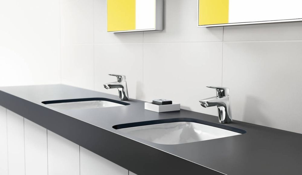 Набор смесителей для ванны 3-в-1 Hansgrohe Logis/Crometta (цвет - хром) 20200009 20200009 &mdash; фото в Esantehnika
