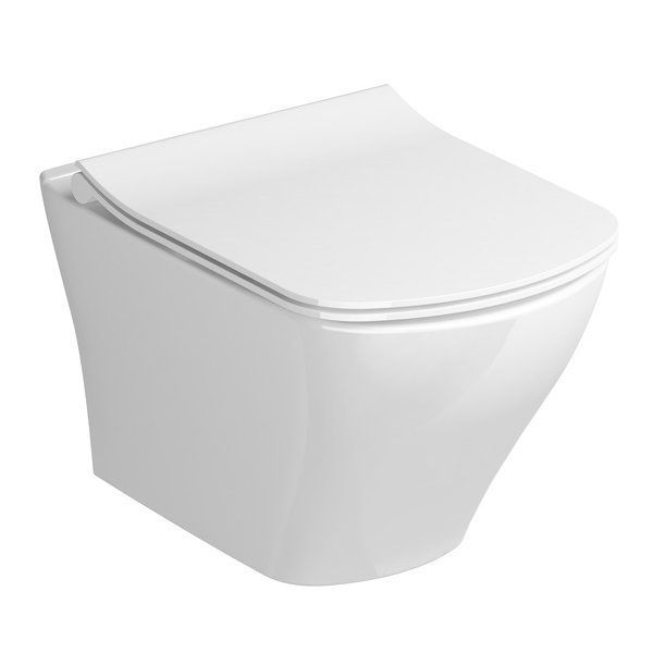 Унітаз підвісний Ravak Classic RimOff (безободковий) з сидінням Slim Soft Close X01671+X01673 X01671+X01673 &mdash; фото в Esantehnika
