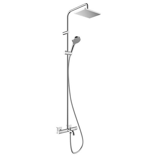 Душевая система с термостатом Hansgrohe Vernis Blend Showerpipe 230 хром 26284000 26284000 &mdash; фото в Esantehnika