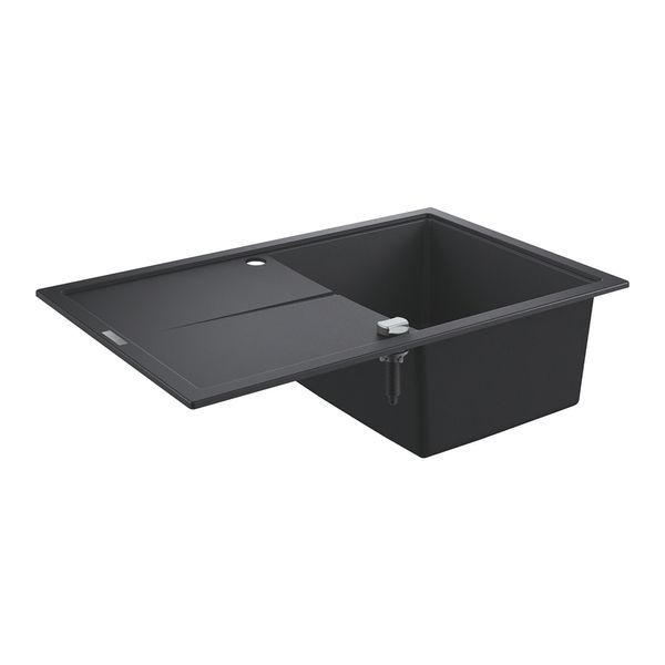 Мийка для кухні 78 х 50 х h20,5 см Grohe, колір - Granite Black 31639AP0 31639AP0 &mdash; фото в Esantehnika