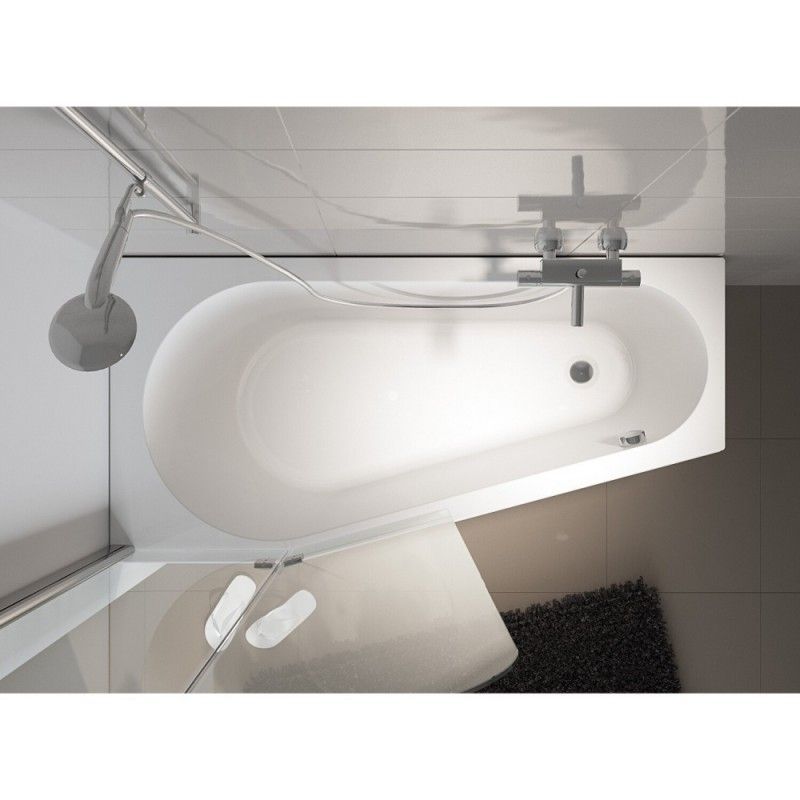 Ванна акрилова асиметрична Riho Delta 160x80 права (B068001005) BB8200500000000 B068001005 &mdash; фото в Esantehnika
