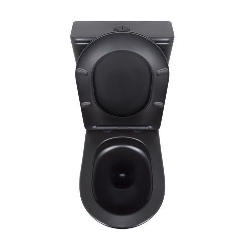 Унитаз напольный Qtap Scorpio Ultra Quiet Soft-close MATT BLACK QT14226088AMB QT14226088AMB &mdash; фото в Esantehnika