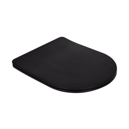 Унитаз напольный Qtap Scorpio Ultra Quiet Soft-close MATT BLACK QT14226088AMB QT14226088AMB &mdash; фото в Esantehnika