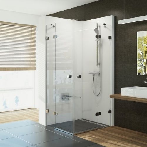 Душова кабіна RAVAK Brilliant BSRV4-90 прямокутна, 900x900 мм h1950, профіль хром, скло TRANSPARENT 1UV77A00Z1 1UV77A00Z1 &mdash; фото в Esantehnika
