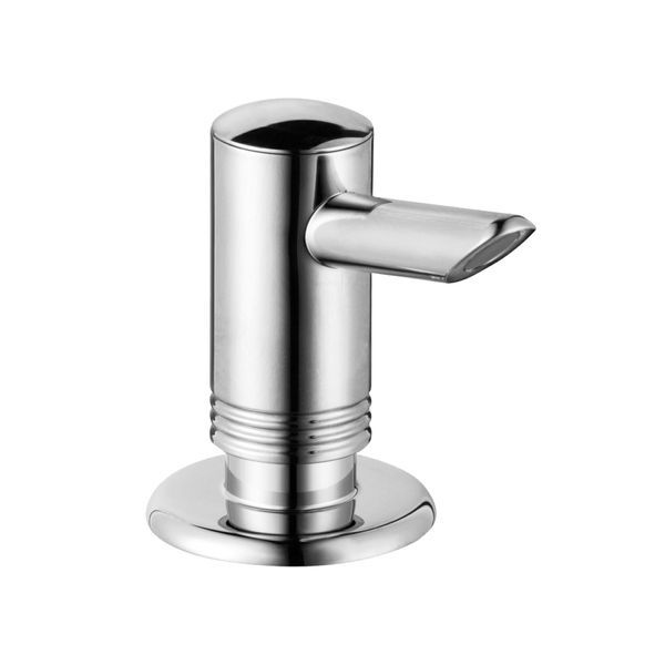 Дозатор для рідкого мила або миття посуду Hansgrohe, хром 40418000 40418000 &mdash; фото в Esantehnika