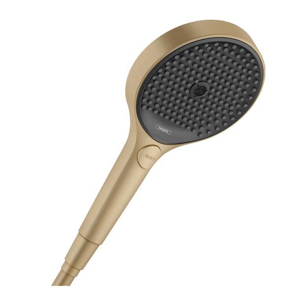 Лейка для душа Hansgrohe Rainfinity (цвет - матовая бронза/чёрный), 3 вида струи 26864140 26864140 &mdash; фото в Esantehnika