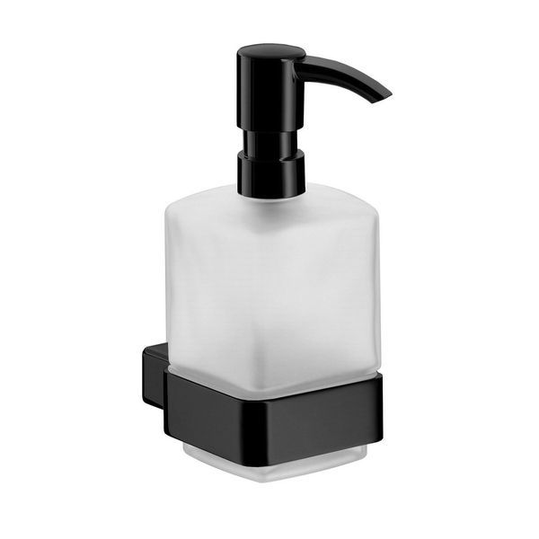 Дозатор для жидкого мыла Emco Loft Black, чёрный матовый/стекло матовое 0521 133 01 052113301 &mdash; фото в Esantehnika