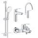 Набір змішувачів для ванни та кухні Grohe Eurosmart Tempesta 110 Cube (UA123248M3) UA123248M3 &mdash; фото в Esantehnika
