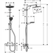 Душова система Hansgrohe Crometta S Showerpipe 240 1jet EcoSmart з термостатом 9 л/хв, хром (27268000) 27268000 &mdash; фото в Esantehnika