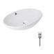 Комплект Qtap Dove: Раковина накладна овальна 635x420x150 мм White + Донний клапан PU02O QT06113077WN47309 QT06113077WN47309 &mdash; фото в Esantehnika