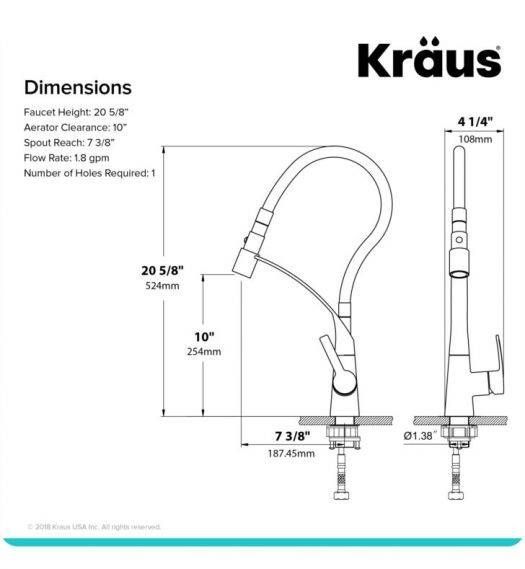 Смеситель для кухни Kraus KPF-2830SS KPF-2830SS &mdash; фото в Esantehnika