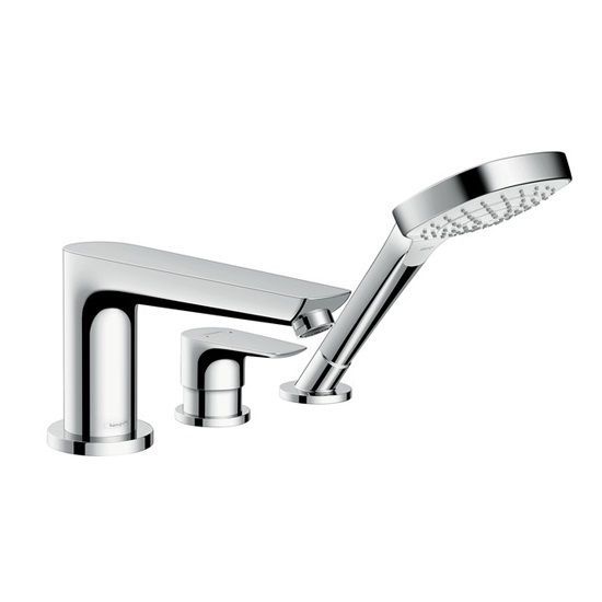 Змішувач на борт ванни Hansgrohe Talis E (колір - хром) 71731000 71731000 &mdash; фото в Esantehnika