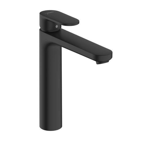 Змішувач для умивальника Hansgrohe Vernis Blend чорний матовий 71552670 з донним клапаном 71552670 &mdash; фото в Esantehnika