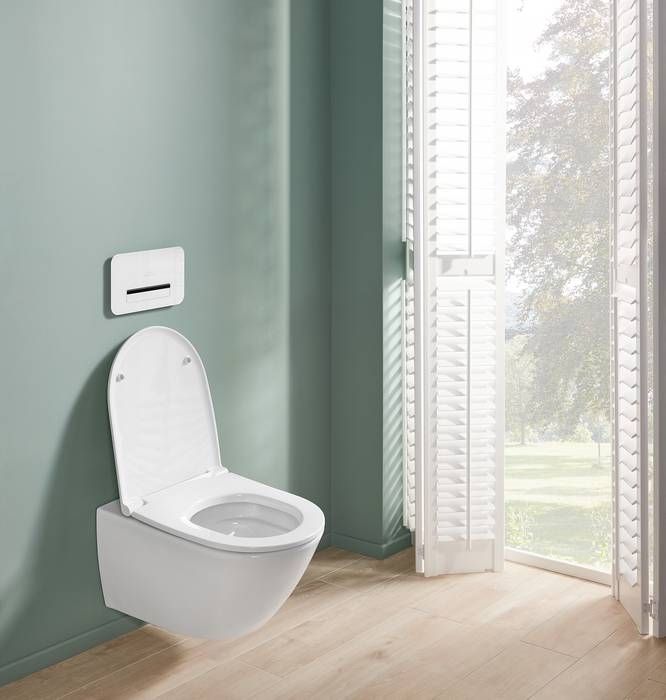 Унітаз підвісний TwistFlush (безободковий) Villeroy&Boch Subway 3.0 у комплекті з сидінням Slim Soft Close 4670T901 4670T901 &mdash; фото в Esantehnika