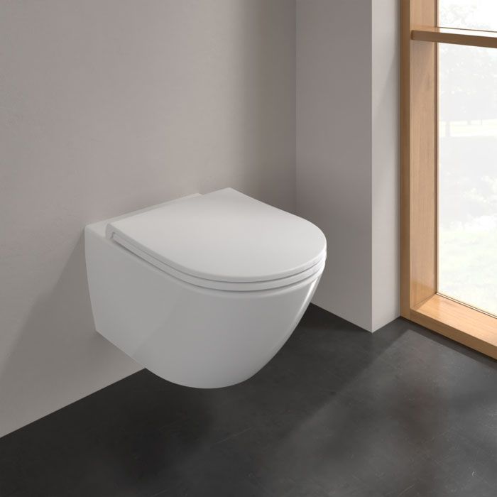 Унітаз підвісний TwistFlush (безободковий) Villeroy&Boch Subway 3.0 у комплекті з сидінням Slim Soft Close 4670T901 4670T901 &mdash; фото в Esantehnika