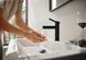 Смеситель для раковины Hansgrohe Finoris (цвет - чёрный матовый), с донным клапаном Push Open 76023670 76023670 &mdash; фото в Esantehnika