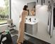 Смеситель для раковины Hansgrohe Finoris (цвет - чёрный матовый), с донным клапаном Push Open 76023670 76023670 &mdash; фото в Esantehnika