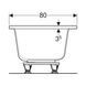 Ванна акриловая 180 х 80 х h42 см Geberit Selnova Square Duo в комплекте с ножками 554.387.01.1 554.387.01.1 &mdash; фото в Esantehnika