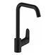 Смеситель для кухни 260, 1 jet Hansgrohe Focus M41 (цвет - чёрный матовый) 31820670 31820670 &mdash; фото в Esantehnika