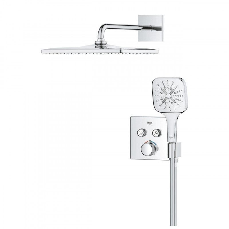 Душевая система скрытого монтажа Grohe Grohtherm SmartControl хром 34865000 34865000 &mdash; фото в Esantehnika