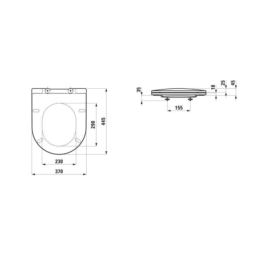 Унитаз подвесной Rimless (безободковый) Laufen Pro Combipack с сиденьем Soft-Close H8669540000001 H8669540000001 &mdash; фото в Esantehnika