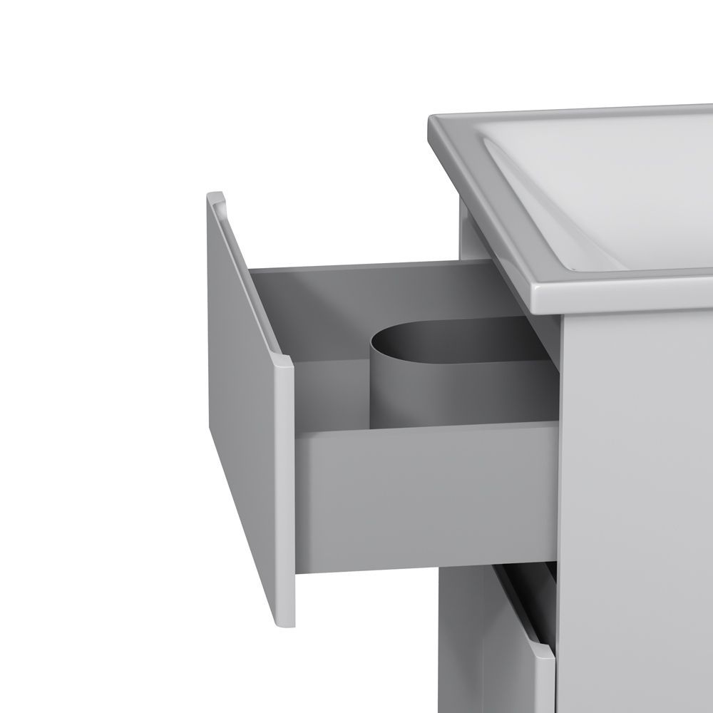 Комплект мебели тумба с умывальником AM.PM X-Joy 55 х 45 х h85 см, белый глянец M85-FSX0553-WC0553WG38 M85-FSX0553-WC0553WG38 &mdash; фото в Esantehnika