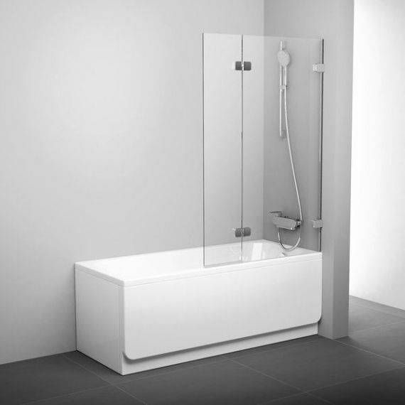 Шторка для ванны Ravak BVS2 - 100 R TRANSPARENT хром, 7UPA0A00Z1 7UPA0A00Z1 &mdash; фото в Esantehnika
