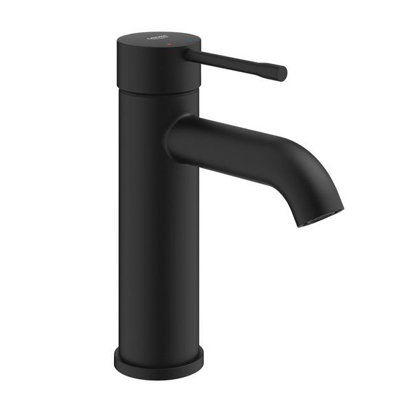 Смеситель для раковины S-Size Grohe Essence (цвет - чёрный матовый), без донного клапана 24172KF1 24172KF1 &mdash; фото в Esantehnika