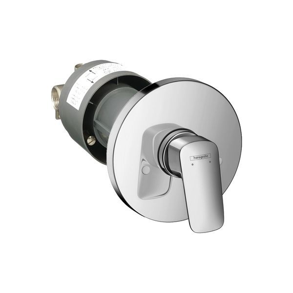Змішувач для душу Hansgrohe Logis (колір - хром), в комплекті із прихованою частиною 71666000 71666000 &mdash; фото в Esantehnika