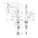 Кухонный смеситель 220, с вытяжным душем, 2jet Hansgrohe Talis Select M51 (цвет - сталь) 72824800 72824800 &mdash; фото в Esantehnika