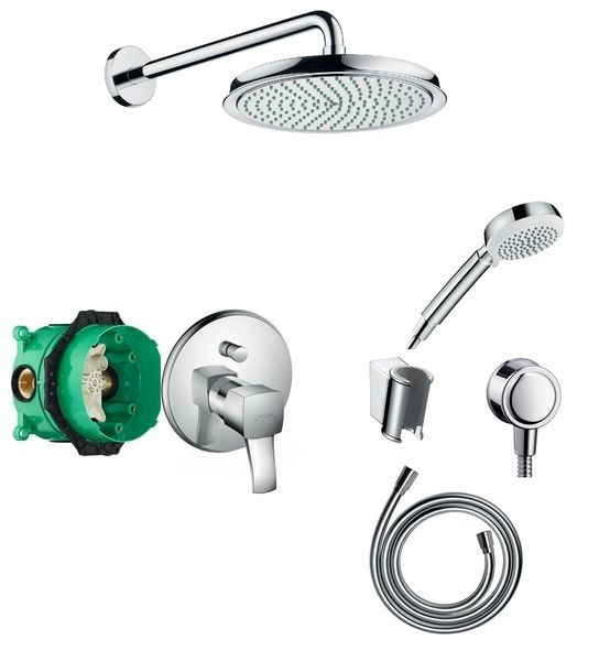 Душова система прихованого монтажу Hansgrohe Metropol Classic хром 27345000 27345000 &mdash; фото в Esantehnika