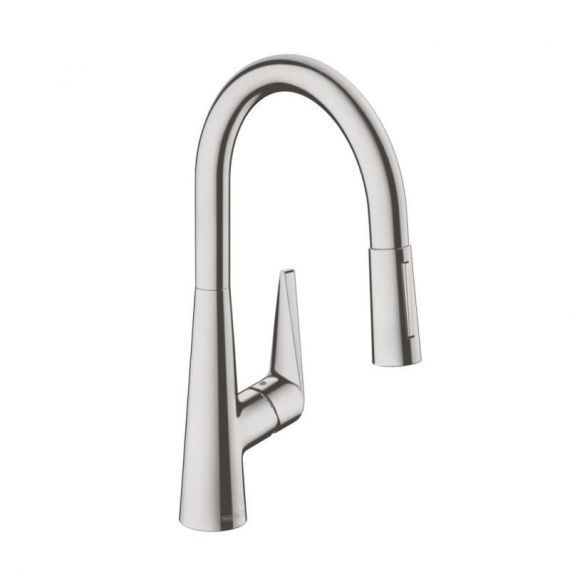 Змішувач для кухні з висувною лійкою Hansgrohe Talis S сталь 72813800 72813800 &mdash; фото в Esantehnika