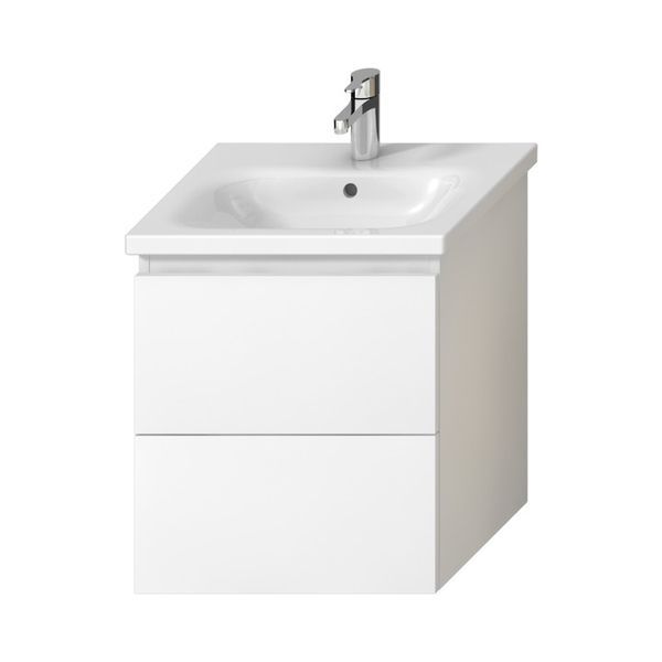 Тумба під умивальник JIKA Mio-N 51.5x58.8x44.8см підвісна біла без умивальника H40J7134015001 H40J7134015001 &mdash; фото в Esantehnika