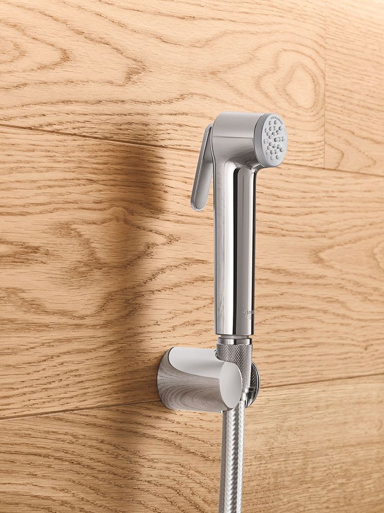 Готовый комплект для гигиенического душа BauLoop New с Vitalio Trigger Spray Grohe QuickFix (цвет - хром) UA202416QF UA202416QF &mdash; фото в Esantehnika