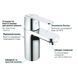 Смеситель для раковины S-размера Grohe QuickFix Get (цвет - хром) 32883000 32883000 &mdash; фото в Esantehnika