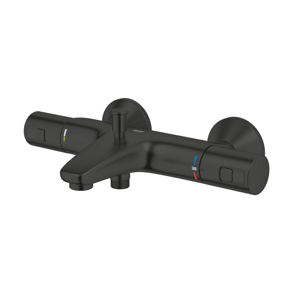 Комплект змішувачів із термостатом Grohe QuickFix Precision Start Black чорний матовий (UA303304TM) UA303304TM &mdash; фото в Esantehnika
