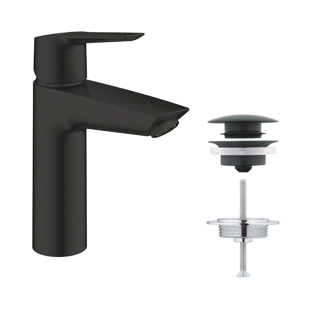 Комплект змішувачів із термостатом Grohe QuickFix Precision Start Black чорний матовий (UA303304TM) UA303304TM &mdash; фото в Esantehnika