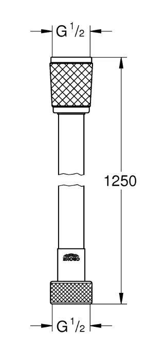 Набор гигиенический душ со смесителем Grohe Bau Edge New хром UA28512002 UA28512002 &mdash; фото в Esantehnika