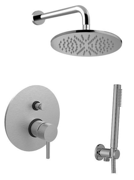 Душова система прихованого монтажу Paffoni Shower (колір-нержавіюча сталь) KITLIG015ST KITLIG015ST &mdash; фото в Esantehnika