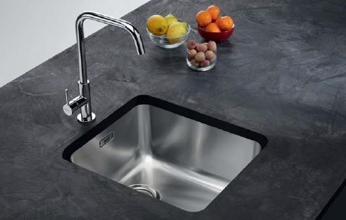 Кухонна мийка Franke Aton ANX 110-34, під стільницю, вентиль, 37х43, нержавіюча сталь полірована (122.0204.647) 122.0204.647 &mdash; фото в Esantehnika