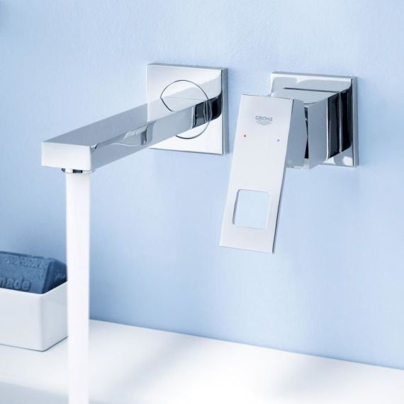 Смеситель для раковины настенный Grohe Eurocube 19895000 19895000 &mdash; фото в Esantehnika
