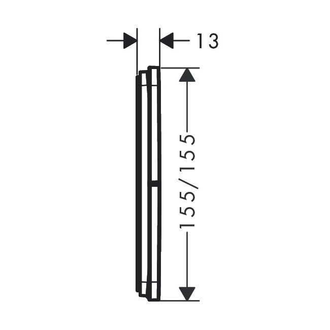 Переключатель Hansgrohe ShowerSelect Comfort Q на 3 функции, Chrome (15587000) 15587000 &mdash; фото в Esantehnika